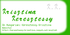 krisztina keresztessy business card